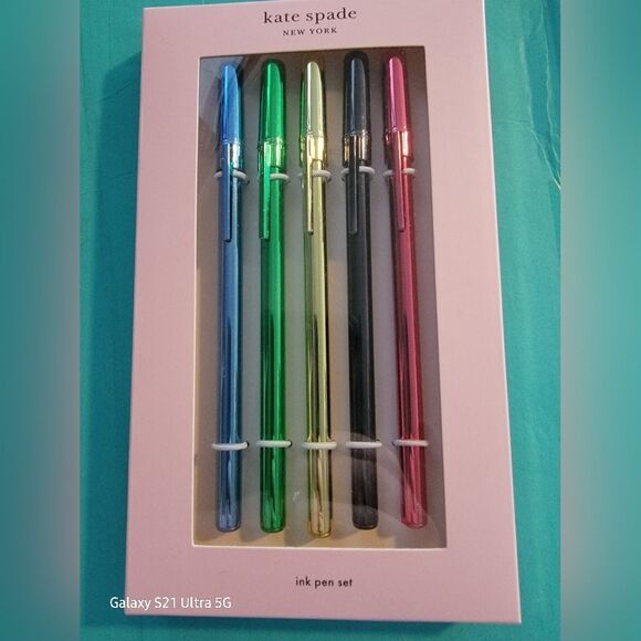 New kate spade Metallic Ink Pen Set (5) - Picture 2 of 5